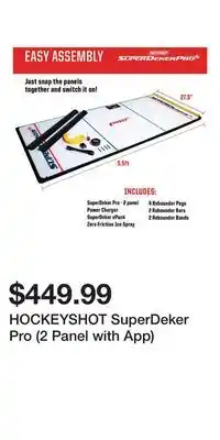 Sport Chek HOCKEYSHOT SuperDeker Pro (2 Panel with App) offer