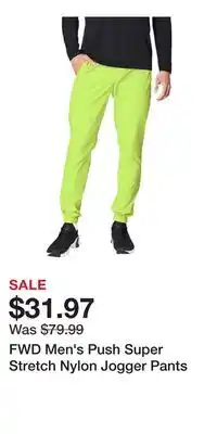 Sport Chek FWD Men's Push Super Stretch Nylon Jogger Pants offer