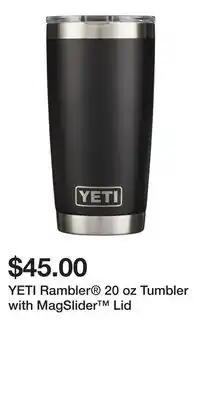 Sport Chek YETI Rambler 20 oz Tumbler with MagSlider Lid offer