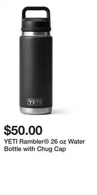 Sport Chek YETI Rambler 26 oz Water Bottle with Chug Cap offer