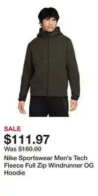Sport Chek Nike Sportswear Men's Tech Fleece Full Zip Windrunner OG Hoodie offer