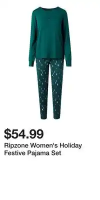 Sport Chek Ripzone Women's Holiday Festive Pajama Set offer