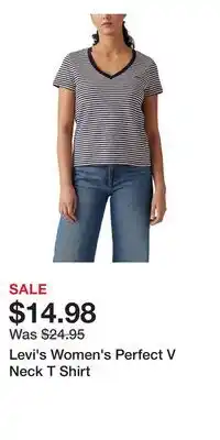 Mark's Levi's Women's Perfect V Neck T Shirt offer