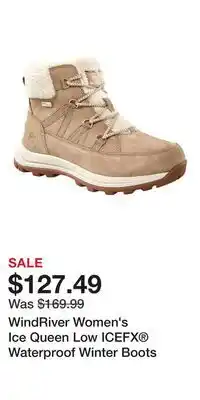 Mark's WindRiver Women's Ice Queen Low ICEFX Waterproof Winter Boots offer