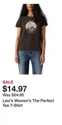 Mark's Levi's Women's The Perfect Tee T-Shirt offer