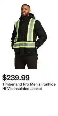 Mark's Timberland Pro Men's Ironhide Hi-Vis Insulated Jacket offer