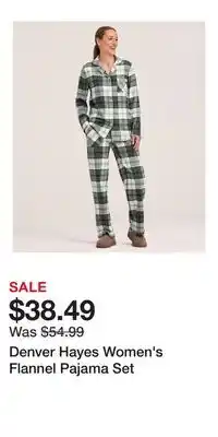 Mark's Denver Hayes Women's Flannel Pajama Set offer