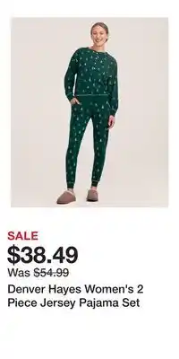 Mark's Denver Hayes Women's 2 Piece Jersey Pajama Set offer