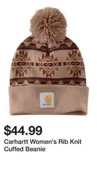 Mark's Carhartt Women's Rib Knit Cuffed Beanie offer