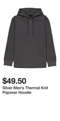 Mark's Silver Men's Thermal Knit Popover Hoodie offer