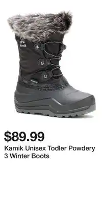Mark's Kamik Unisex Todler Powdery 3 Winter Boots offer