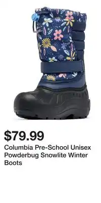 Mark's Columbia Pre-School Unisex Powderbug Snowlite Winter Boots offer