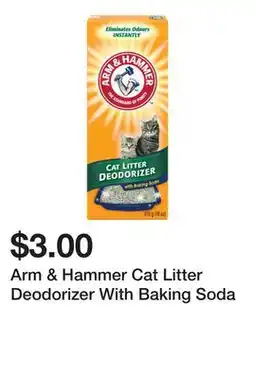 Dollarama Arm & Hammer Cat Litter Deodorizer With Baking Soda offer