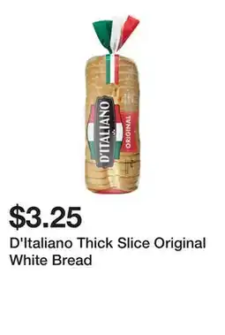 Dollarama D'Italiano Thick Slice Original White Bread offer