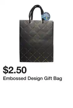 Dollarama Embossed Design Gift Bag offer