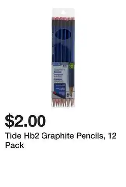 Dollarama Tide Hb2 Graphite Pencils, 12 Pack offer