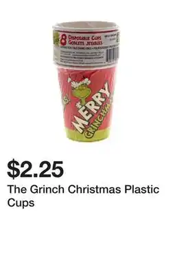 Dollarama The Grinch Christmas Plastic Cups offer