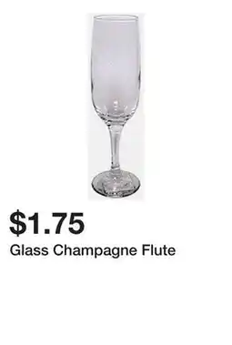 Dollarama Glass Champagne Flute offer