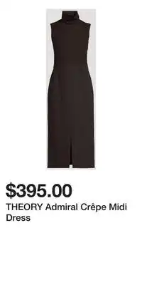 Holt Renfrew THEORY Admiral Crêpe Midi Dress offer
