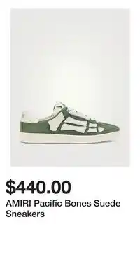 Holt Renfrew AMIRI Pacific Bones Suede Sneakers offer