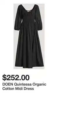 Holt Renfrew DOEN Quintessa Organic Cotton Midi Dress offer