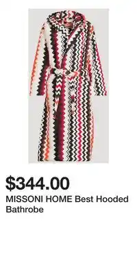 Holt Renfrew MISSONI HOME Best Hooded Bathrobe offer