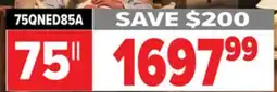 2001 Audio Video 75QNED85A LG 75 QNED evo TV offer