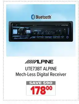 2001 Audio Video UTE73BT ALPINE Mech-Less Digital Receiver offer