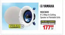 2001 Audio Video NSIC600 6 2-Way In-Ceiling Speaker w/ Paintable Grills offer