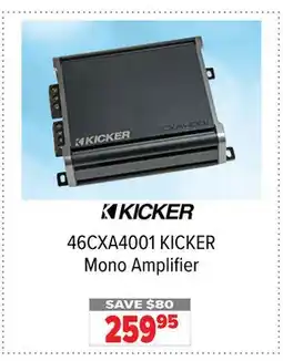 2001 Audio Video 46CXA4001 KICKER Mono Amplifier offer