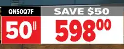 2001 Audio Video QN50Q7F Samsung 50 QLED 4K 4K VISION AI SMART TV offer