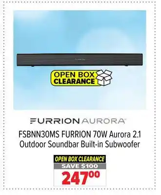 2001 Audio Video FSBNN30MS FURRION 70W Aurora 2.1 Outdoor Soundbar Built-in Subwoofer offer