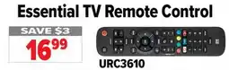 2001 Audio Video URC3610 Essential TV Remote Control offer