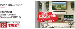2001 Audio Video FURRION AURORA 50 Aurora 4K Outdoor Weatherproof SMART TV offer