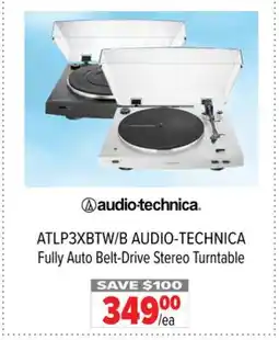 2001 Audio Video ATLP3XBTW/B AUDIO-TECHNICA Fully Auto Belt-Drive Stereo Turntable offer