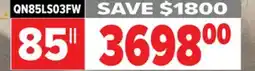 2001 Audio Video Samsung QN85LS03FW 85 Neo QLED 4K PRO FRAME TV offer