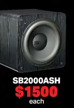 2001 Audio Video SB2000ASH SUBWOOFER 12 BLACK ASH offer