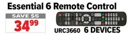 2001 Audio Video URC3660 Essential 6 Remote Control offer