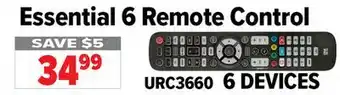 2001 Audio Video URC3660 Essential 6 Remote Control offer