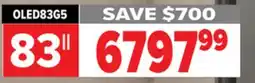 2001 Audio Video LG OLED83G5 83 OLED ALP11 GALLERY 4K WALL TV offer