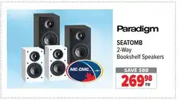 2001 Audio Video Paradigm SEATOMB 2-Way Bookshelf Speakers offer