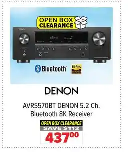 2001 Audio Video AVRS570BT DENON 5.2 Ch. Bluetooth 8K Receiver offer