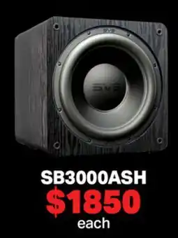 2001 Audio Video SB3000ASH SUBWOOFER 13 BLACK ASH offer