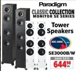 2001 Audio Video Paradigm Tower Speakers offer