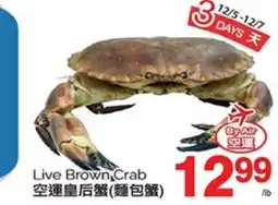 T&T Supermarket LIVE BROWN CRAB offer