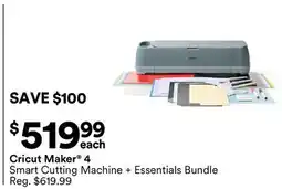 Michaels Cricut maker 4 Smart Cutting Machine + Essentials Bundle offer