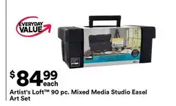 Michaels Artist's Loft 90 pc. mixed media Studio easel Art Set offer