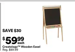 Michaels Creatology Wooden easel offer