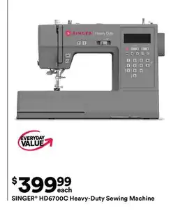 Michaels SINGer HD6700C Heavy-Duty Sewing machine offer