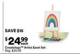 Michaels Creatology Artist easel Set offer